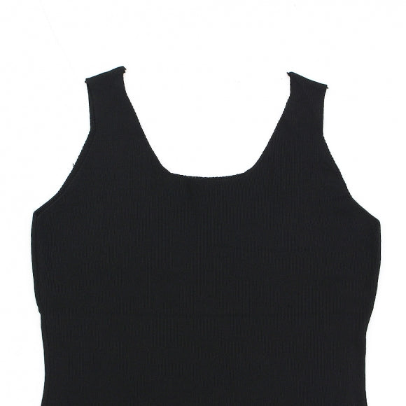 Slim Black Long Dress