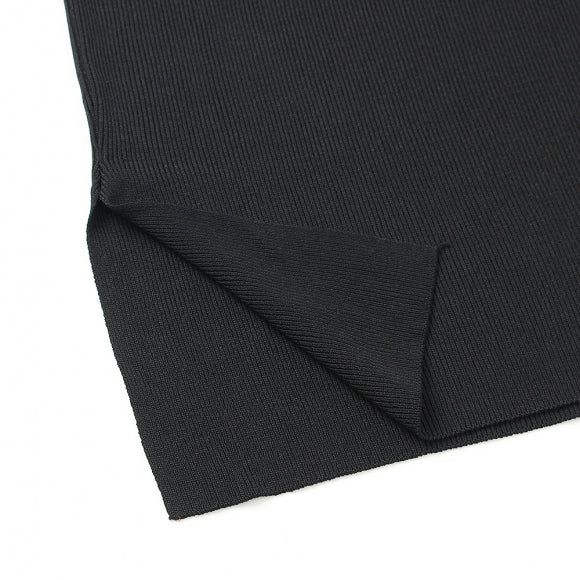 Slim Black Long Dress
